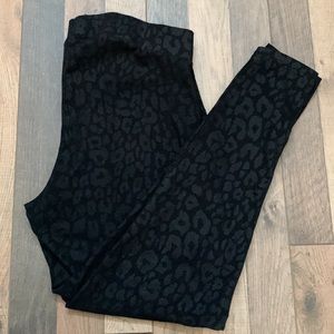 Torrid Black on Black Leopard Print Leggings